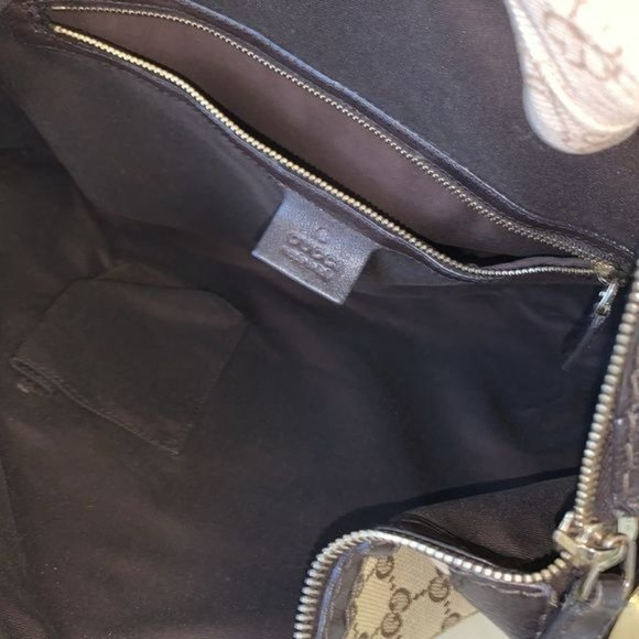 07 Pre Owned Authentic GUCCI GG Charlotte Canvas Shoulder Hobo Bag 211810.497717 - Picture 12 of 12